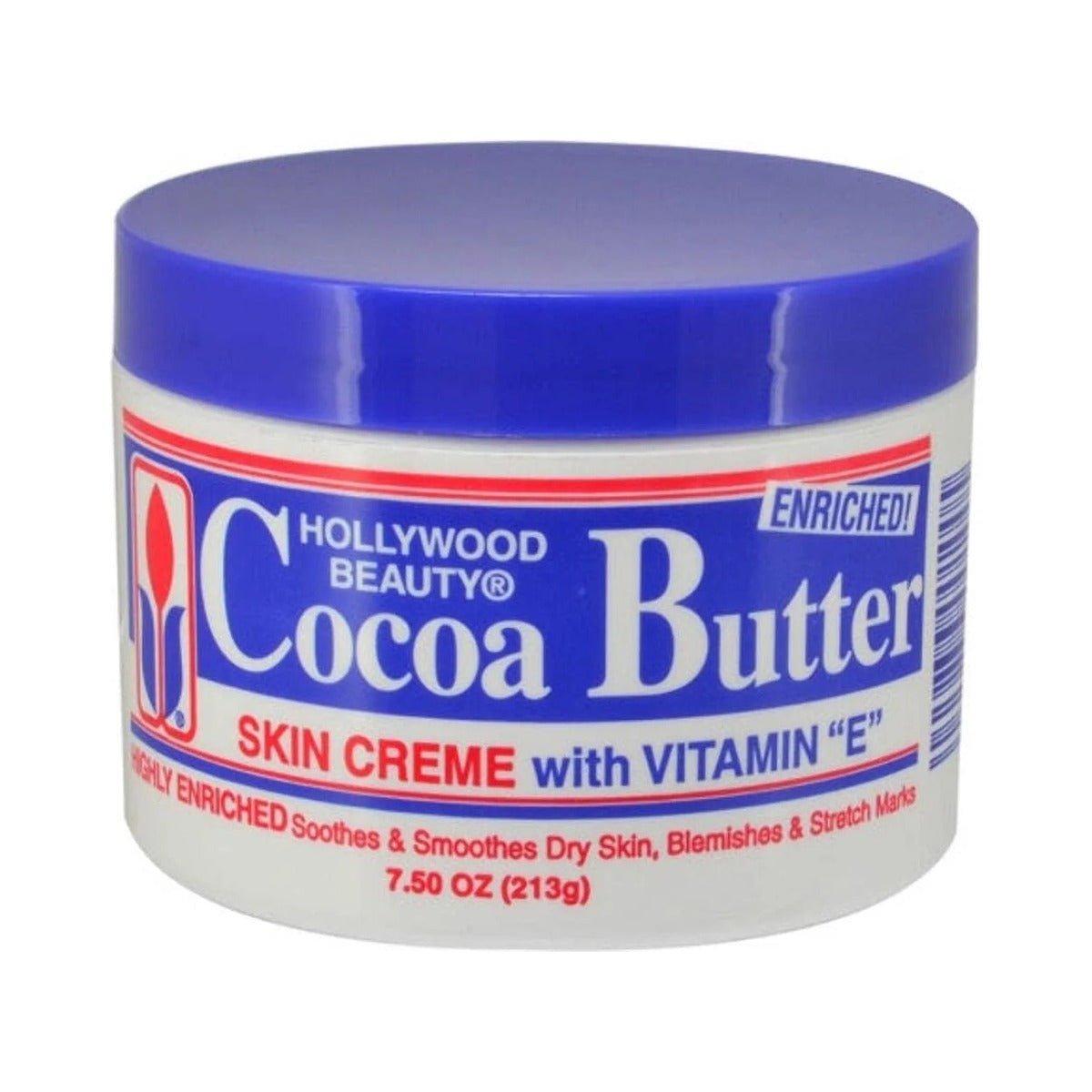 Hollywood Beauty Cocoa Butter With Vitamin E 7.5 Oz (Pack of 6)