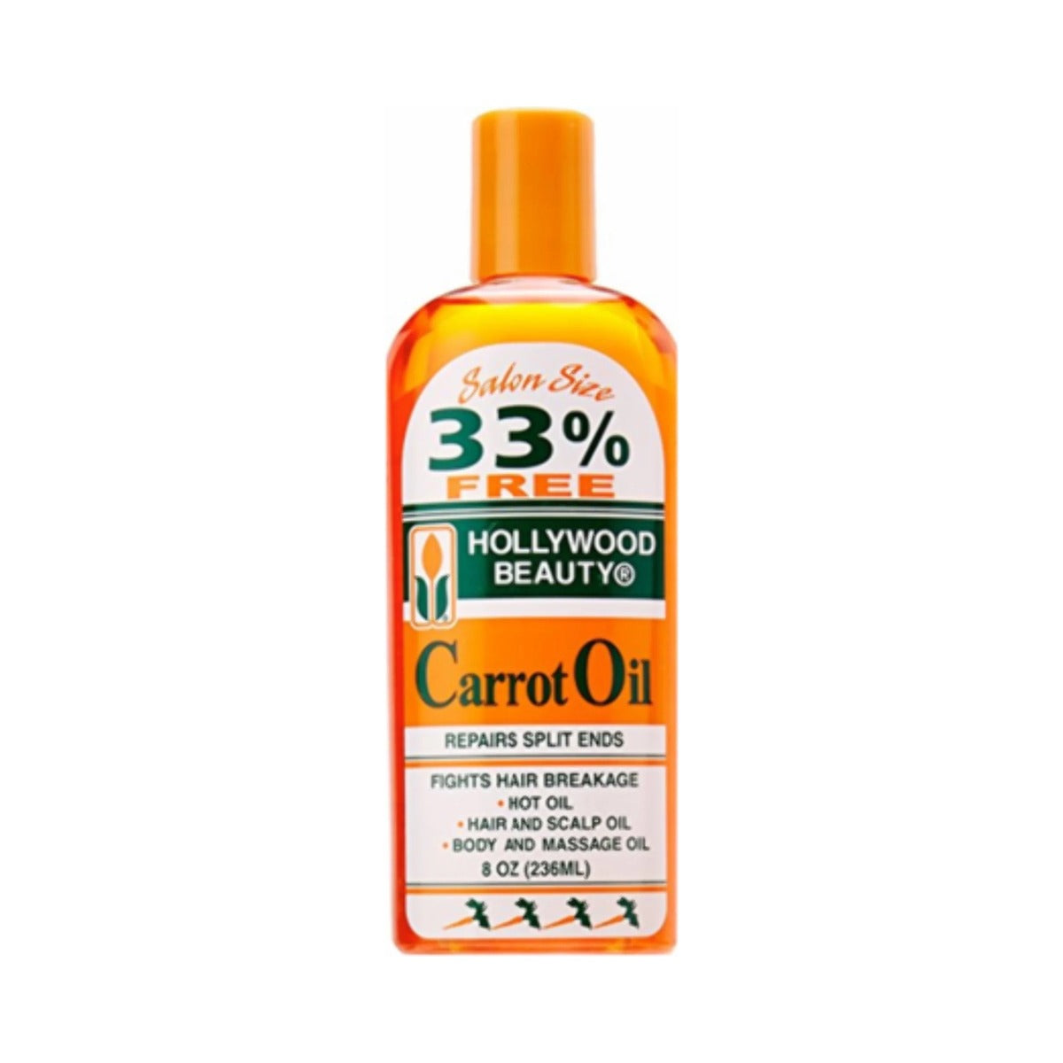 Hollywood Beauty Carrot Oil Scalp Treatment 8 Oz (Pack of 12)