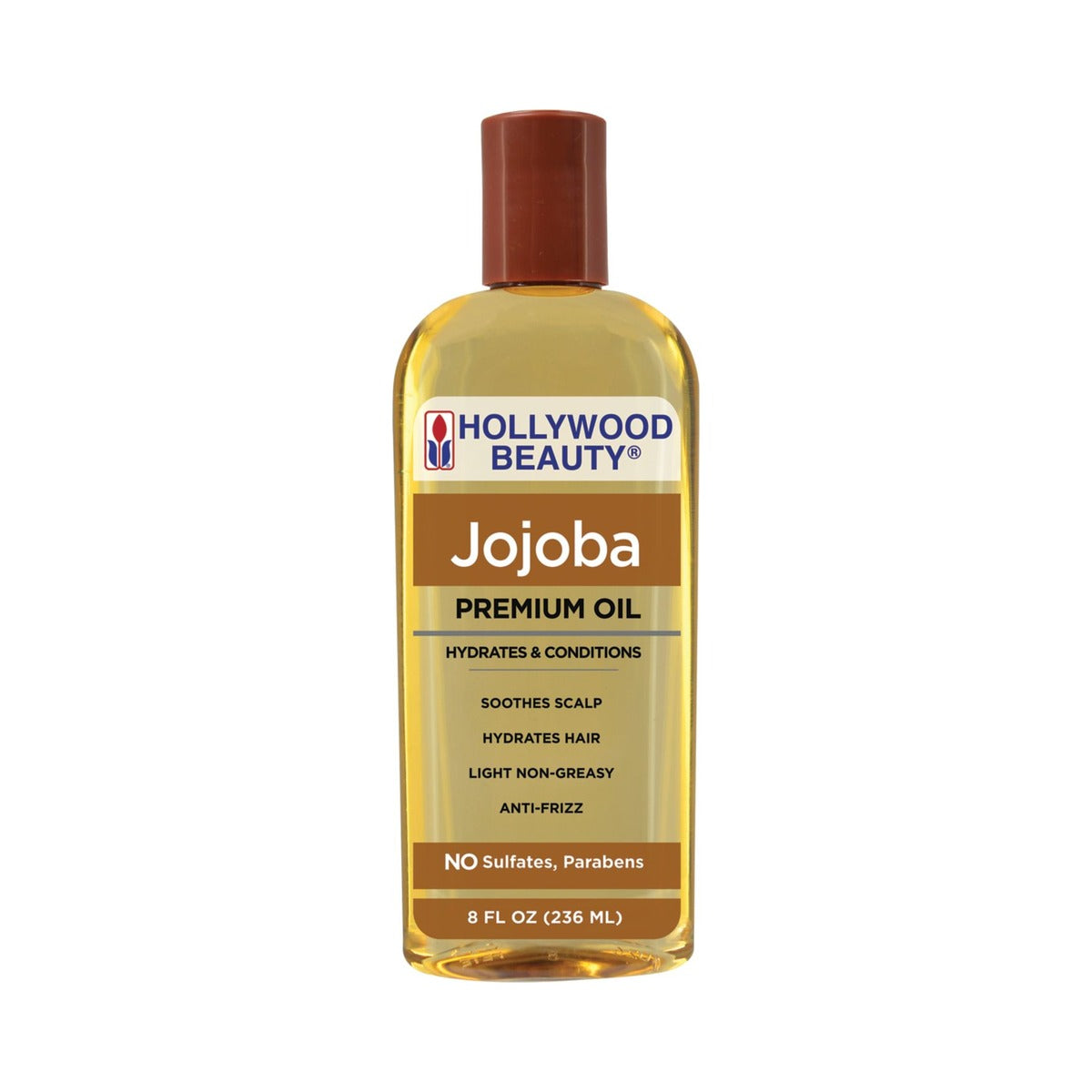 Hollywood Beauty Jojoba Hair, Scalp & Skin Oil 8 Oz (Pack of 12)