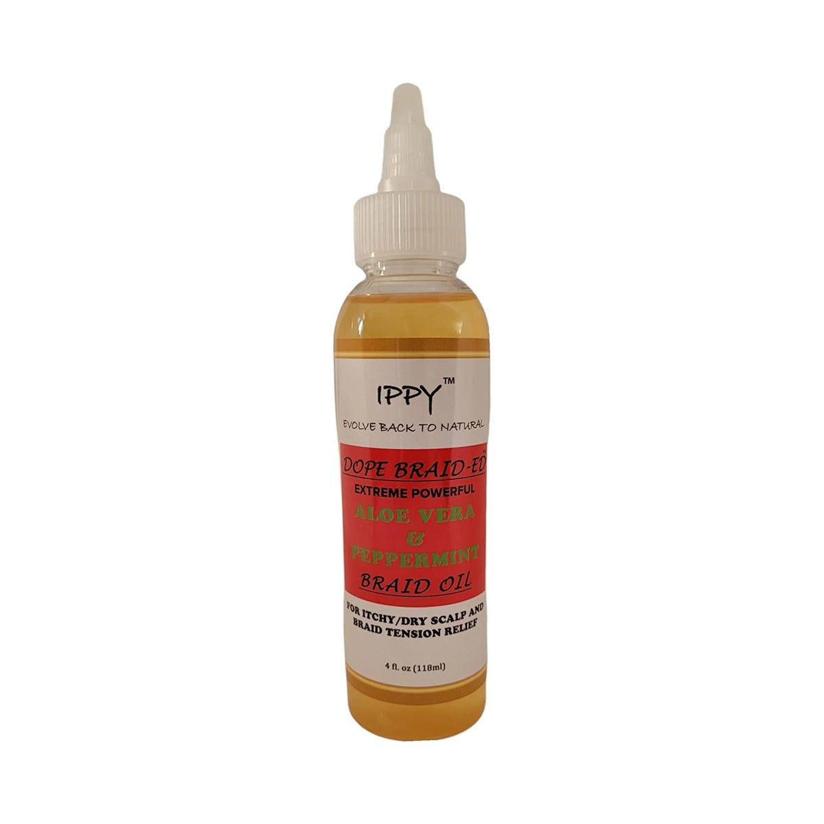 Ippy Dope Aloe Vera & Peppermint Braid Oil 4 Oz (Pack of 12)