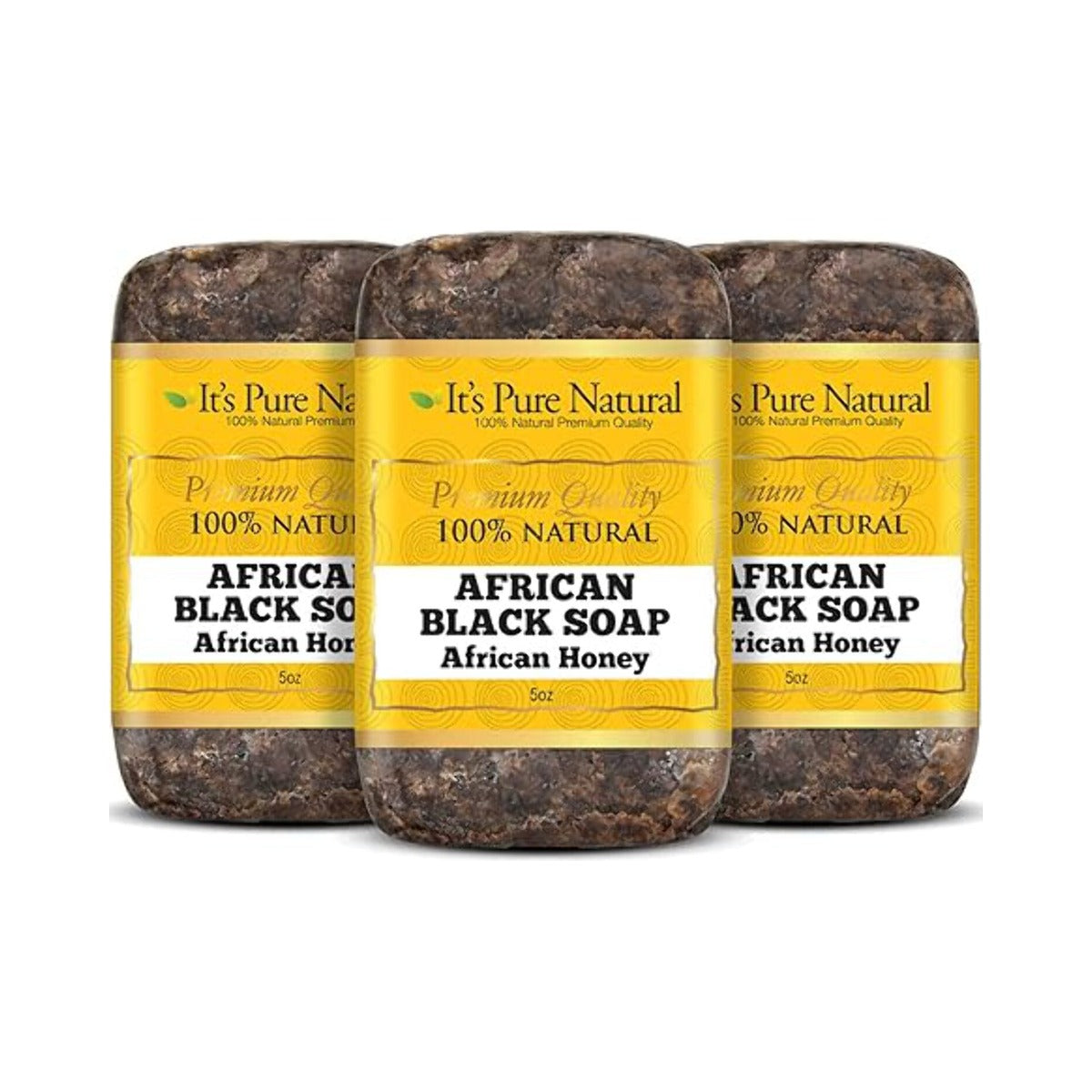 It's Pure Natural African Black Soap Honey 5 Oz (Pack of 24)