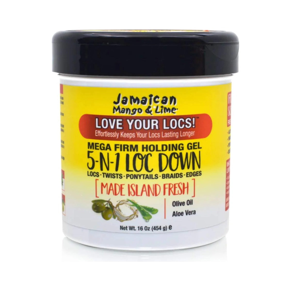 Jamaican Mango & Lime 5 N 1 Loc Down Gel 16 Oz (Pack of 6)