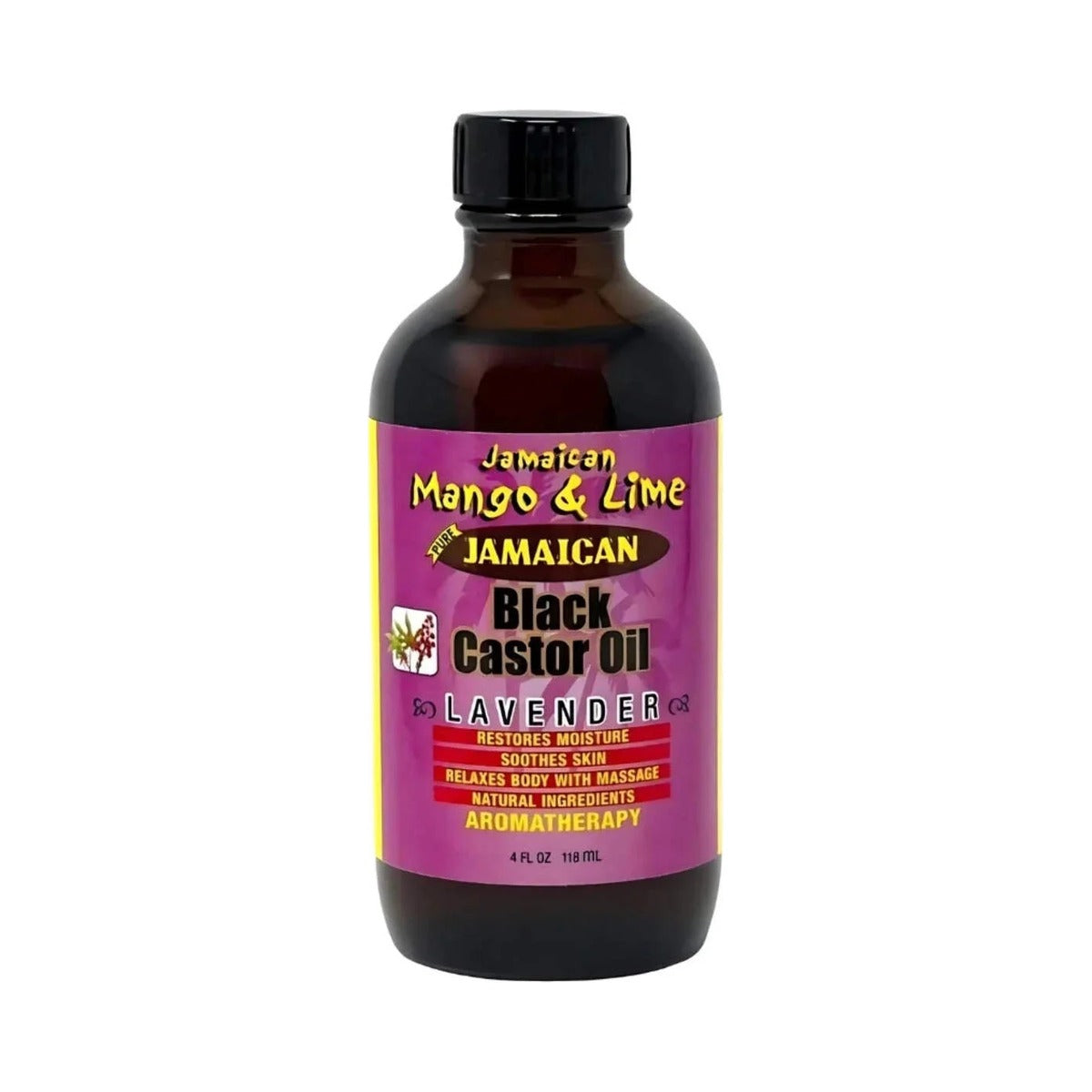 Jamaican Mango & Lime Black Castor Oil Lavender 4 Oz (Pack of 6)