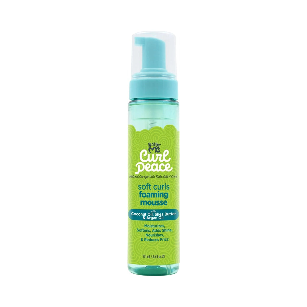 Just For Me Curl Peace Soft Curls Foaming Mousse 8.5 Oz (Pack of 6)