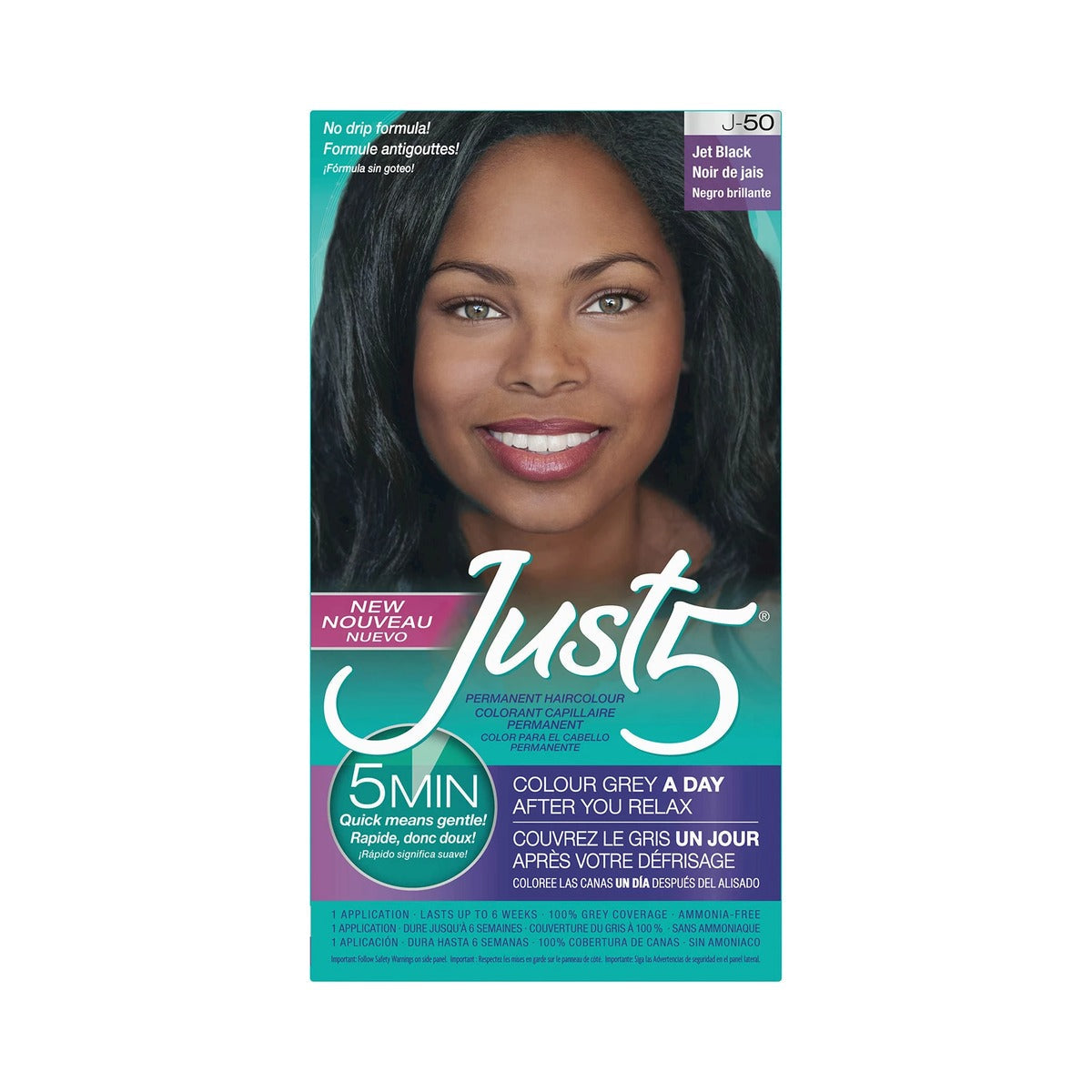 Just 5 Five Minute Permanent Hair Color Jet Black (Pack of 12) - view 2