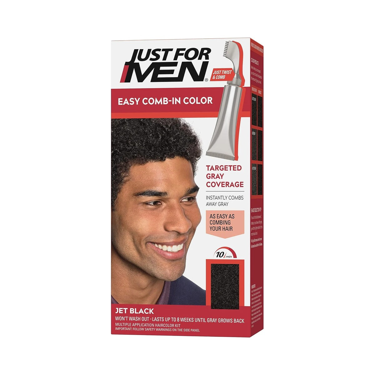 Just For Men Easy Comb-In Hair Color Jet Black (Pack of 12) - view 2