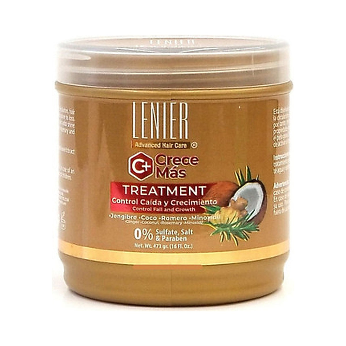 Lenier Crece Mas Hair Treatment 16 Oz (Pack of 24)