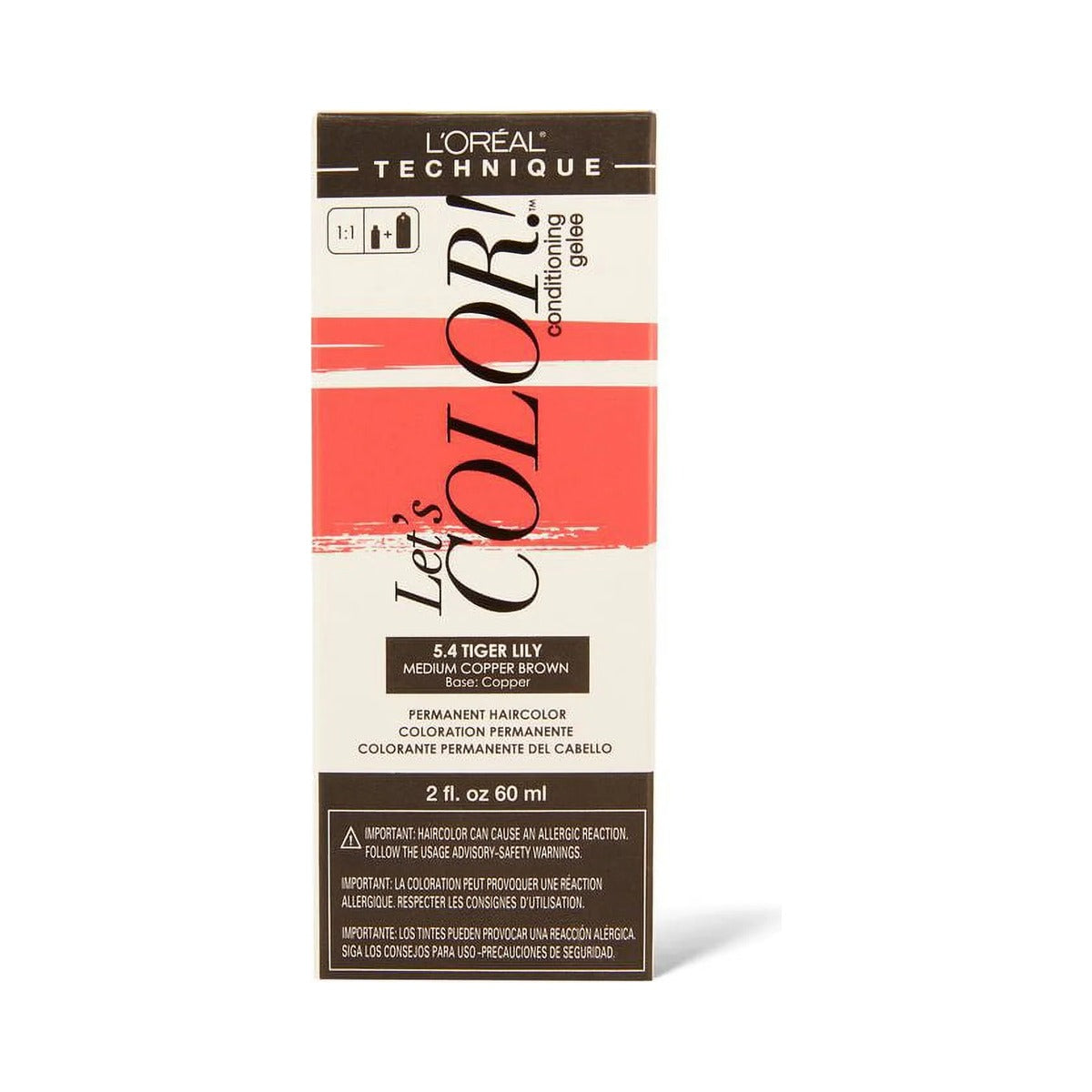 L'Oreal Paris Let's Color 5.4 Tiger Lily 2 Oz (Pack of 36)