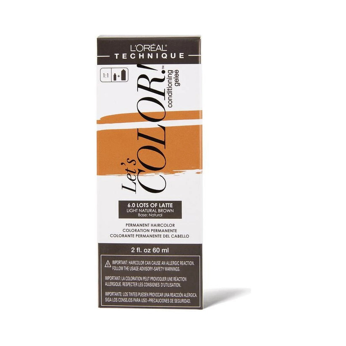 L'Oreal Paris Let's Color 6.2 Lots of Latte 2 Oz (Pack of 36)