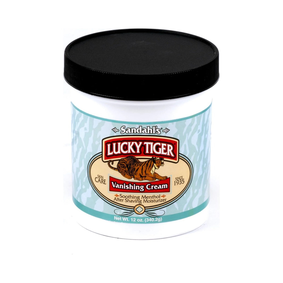 Lucky Tiger Menthol Mint Vanishing Cream 12 Oz (Pack of 12)