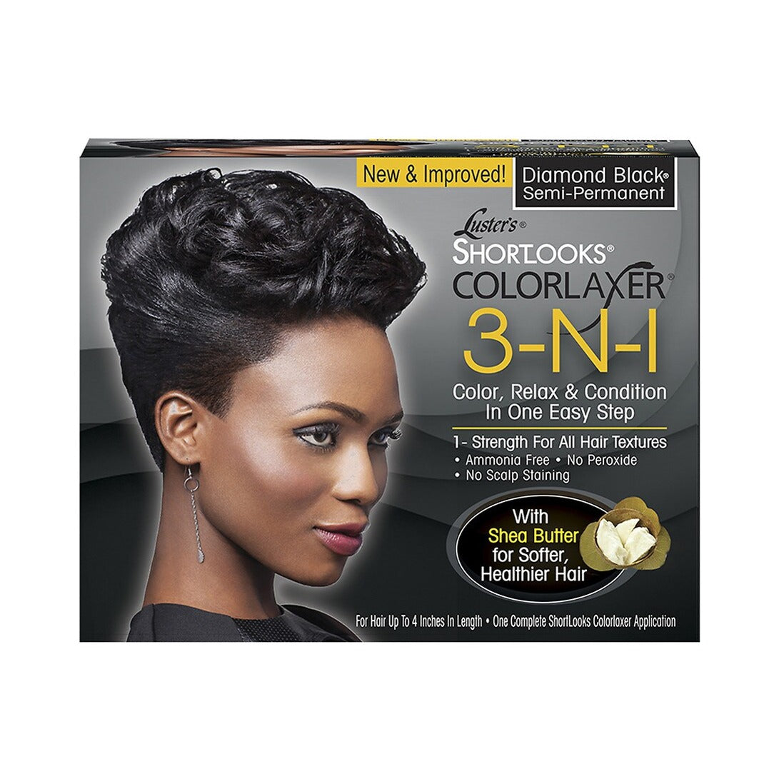 Luster Products ShortLooks ColorLaxer Diamond Black (Pack of 12)