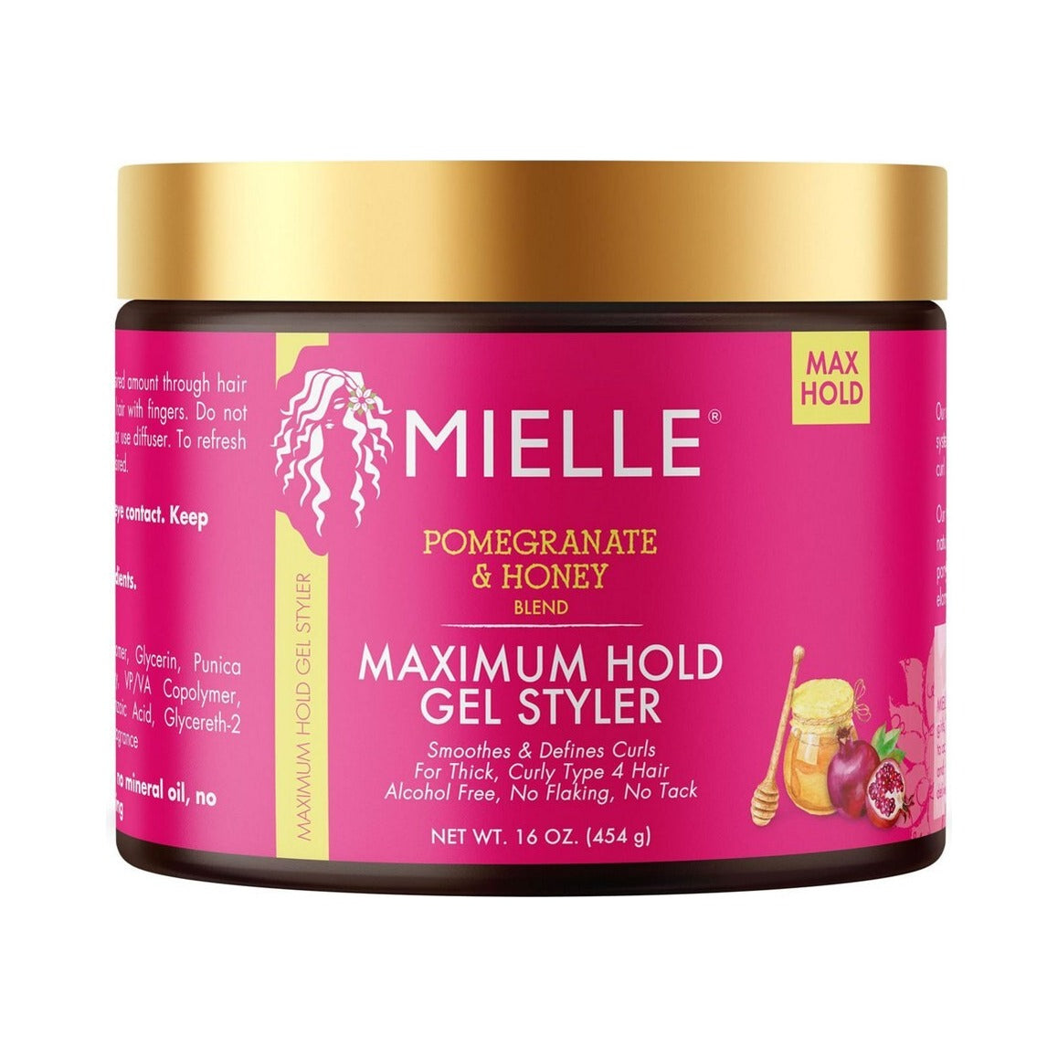 Mielle Organics Pomegranate & Honey Maximum Hold Gel Styler 16 Oz (Pack of 6) - view 3