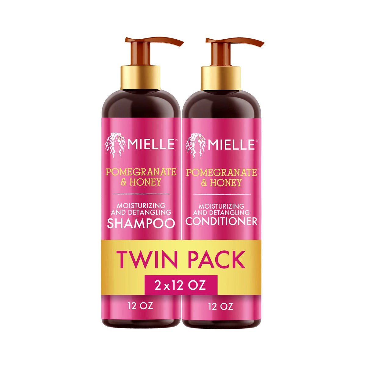 Mielle Organics Pomegranate & Honey Shampoo & Conditioner 12 Oz (Pack of 6) - view 2