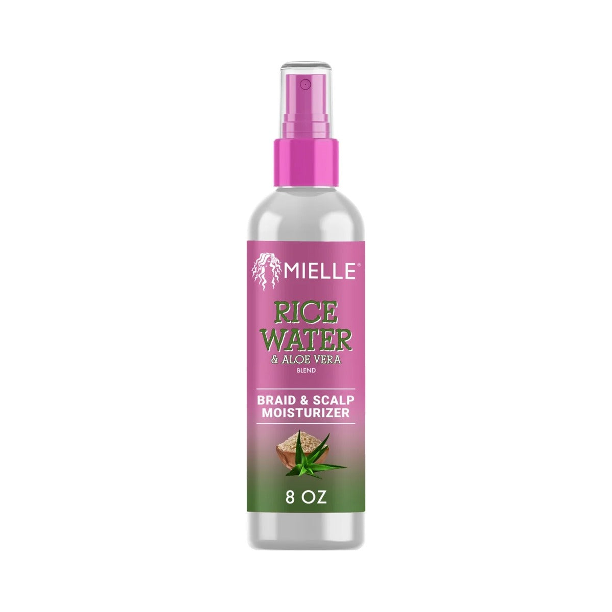 Mielle Organics Rice Water & Aloe Vera Braid Spray 8 Fl Oz (Pack of 6)