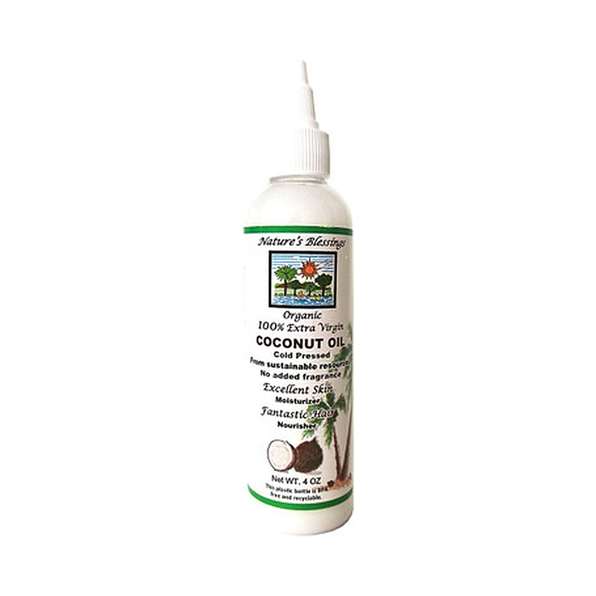 Nature's Bless Virgin Coconut Oil 4 Oz (Pack of 24)