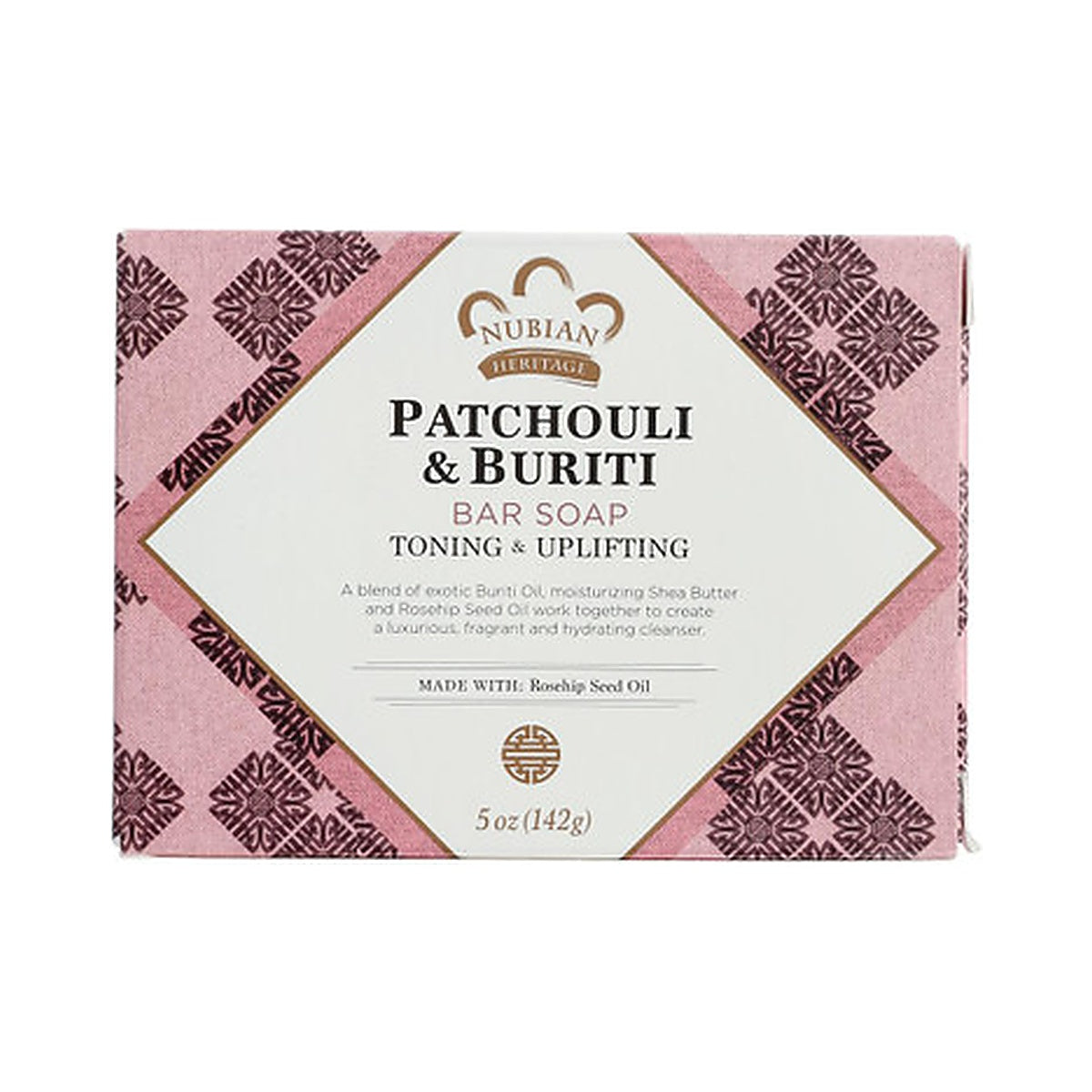 Nubian Heritage Patchouli & Buriti Bar Soap 5 Oz (Pack of 24)
