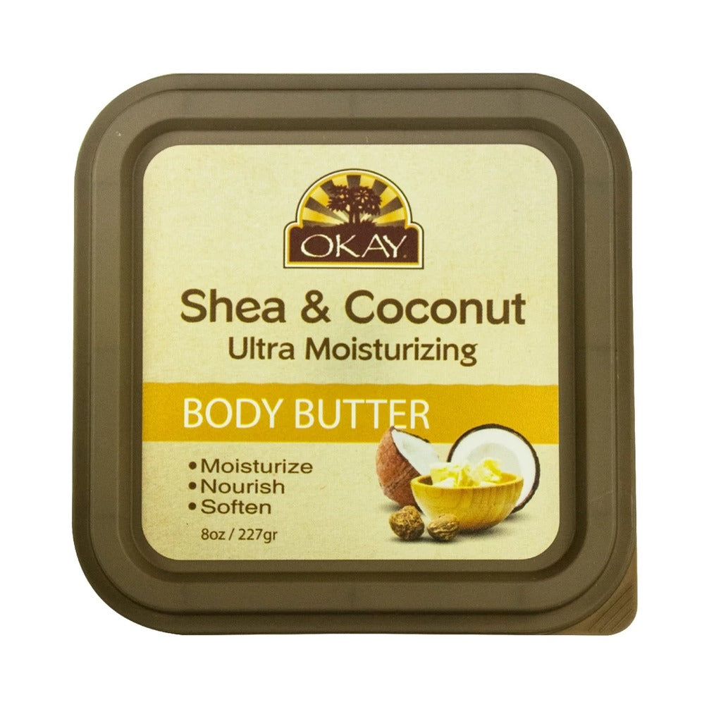OKAY Pure Naturals Shea & Coconut Body Butter 8 Oz (Pack of 12) - view 2