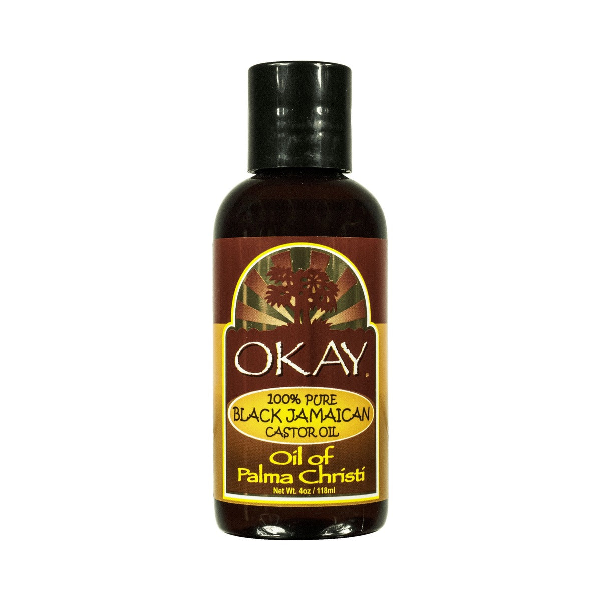 OKAY Black Jamaican Castor Oil 4 Oz (Pack of 24)