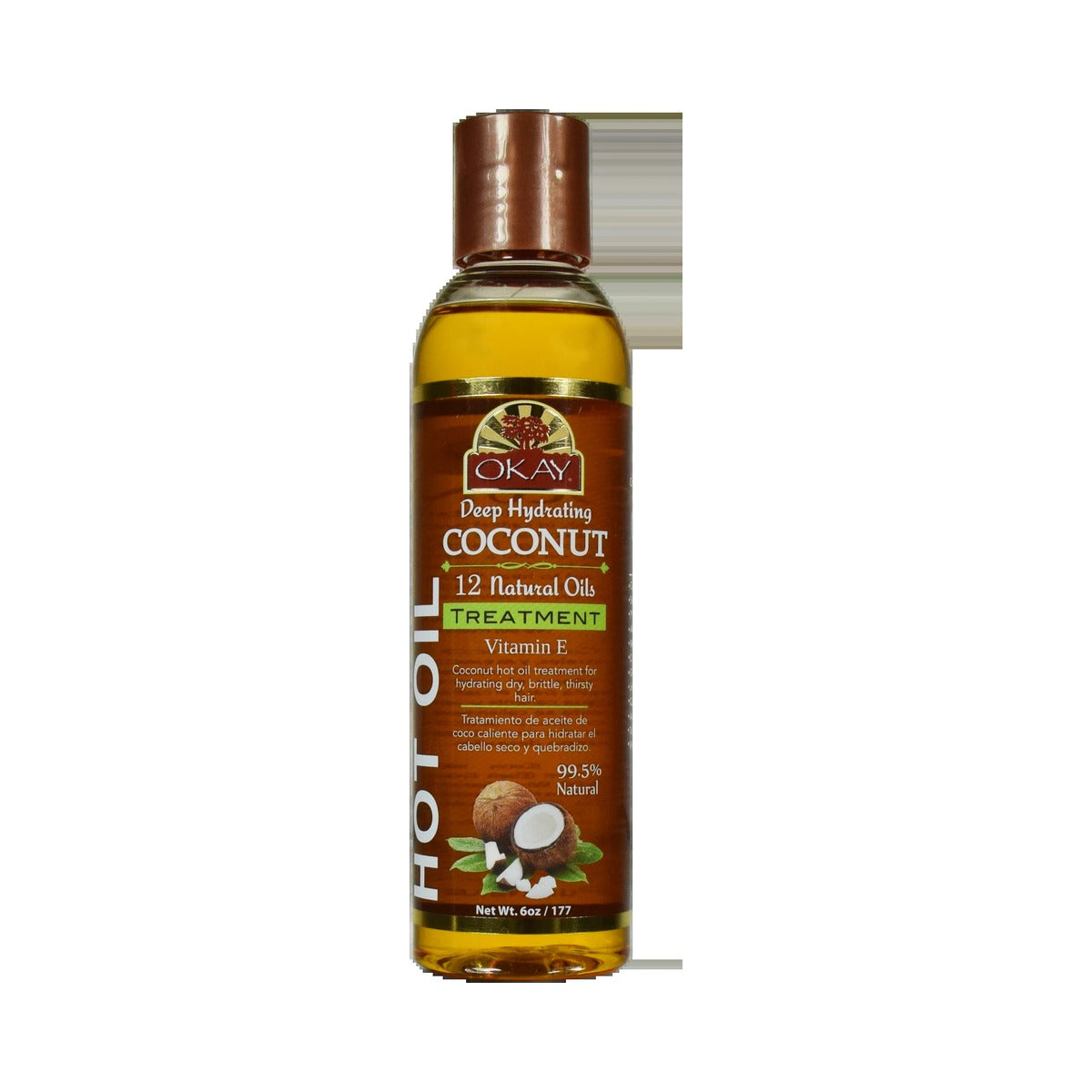 OKAY Pure Naturals Coconut Hot Oil Treatment 6 Oz (Pack of 24)