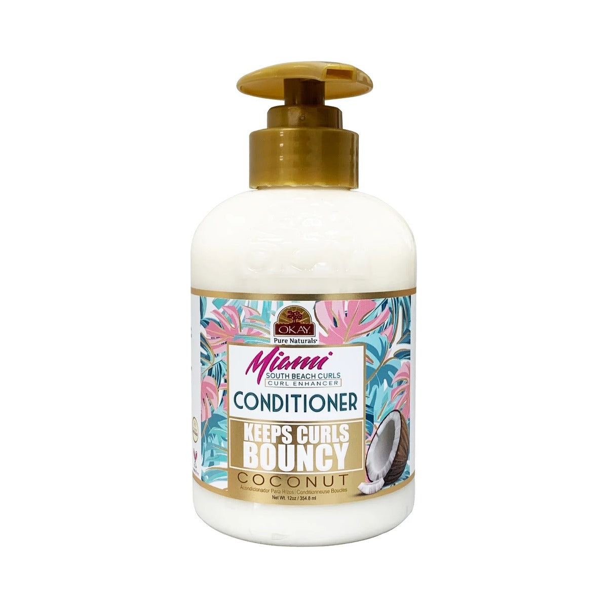 OKAY Miami South Beach Curl Enhancing Conditioner 12 Oz (Pack of 12)