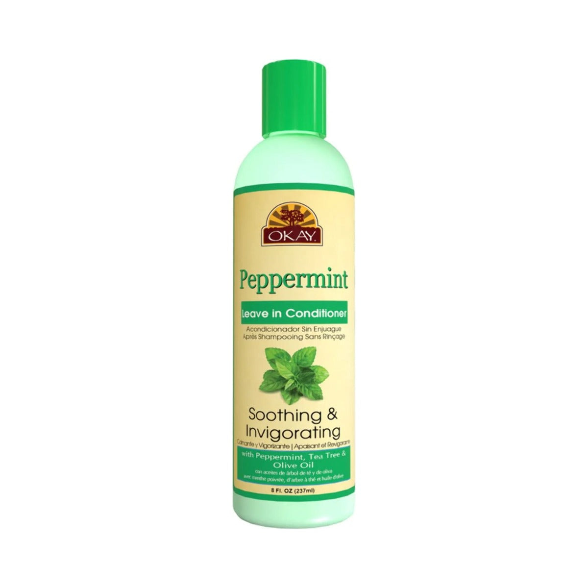 Okay Soothing & Invigorating Leave In Conditioner Peppermint 8 Oz (Pack of 12)