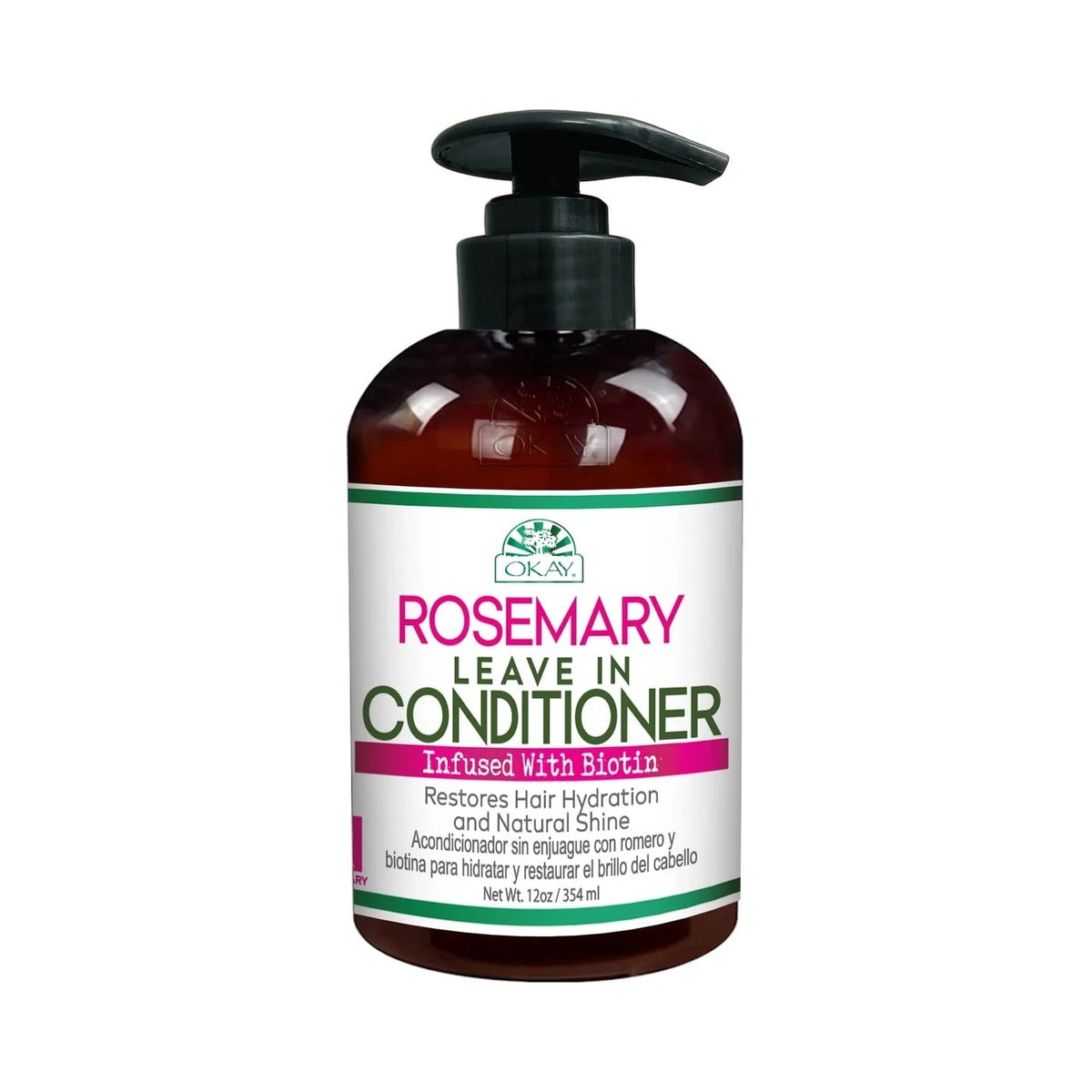 OKAY Rosemary Leave-In Conditioner 12 Oz (Pack of 12)