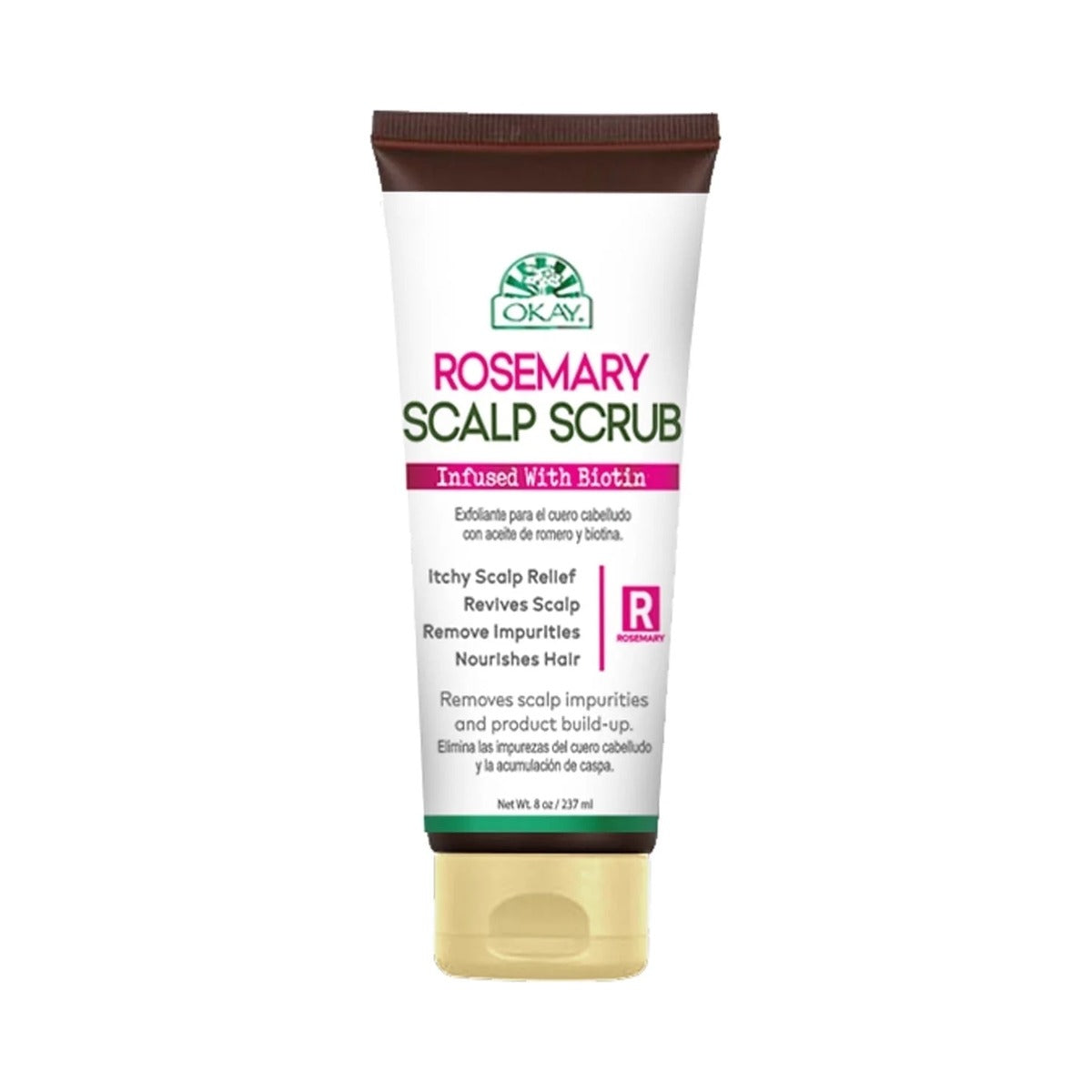 OKAY Rosemary Scalp Scrub 8 Oz (Pack of 12)