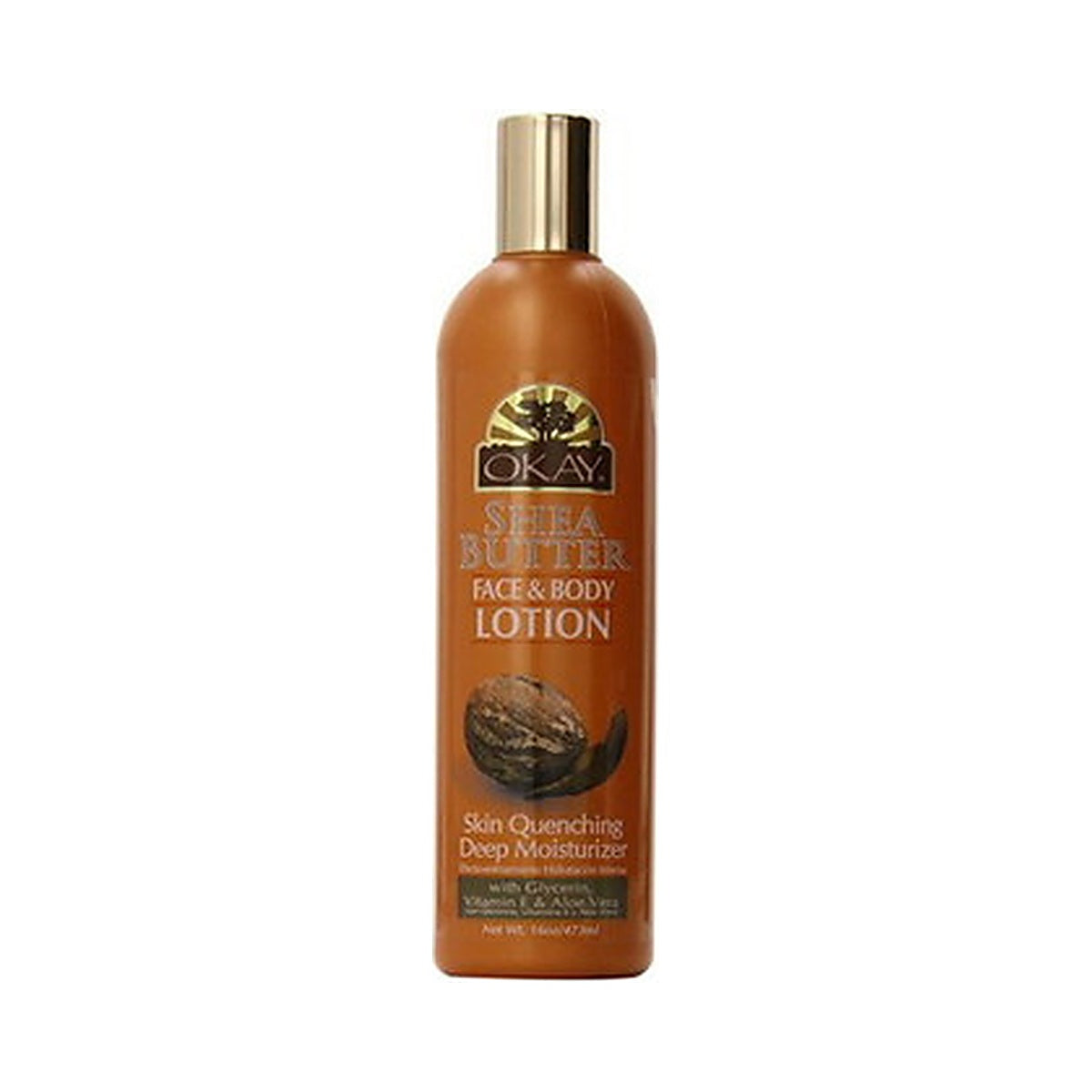 Okay Shea Butter Face & Body Lotion 16 Oz (Pack of 12)