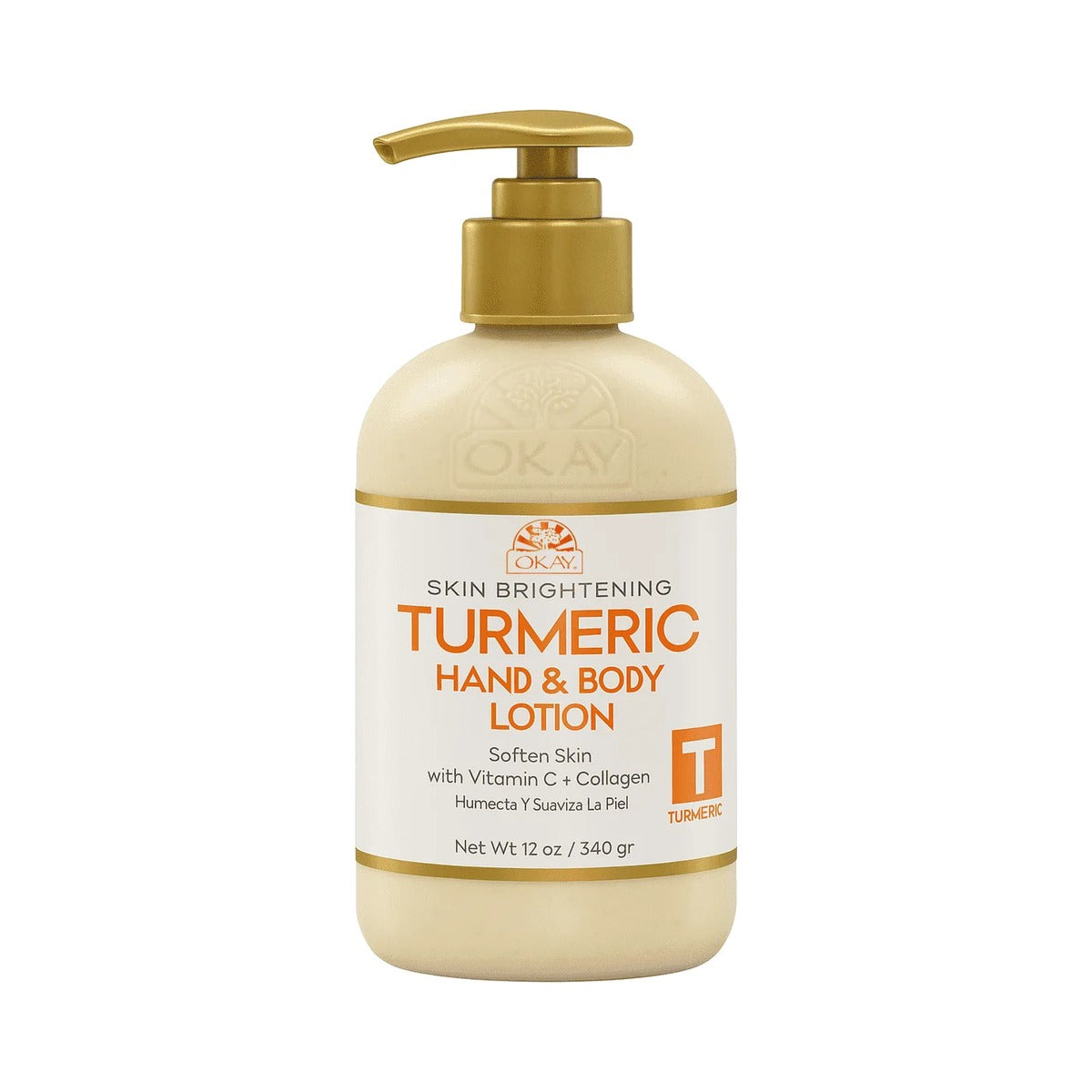 OKAY Turmeric Hand & Body Lotion 12 Oz (Pack of 12)