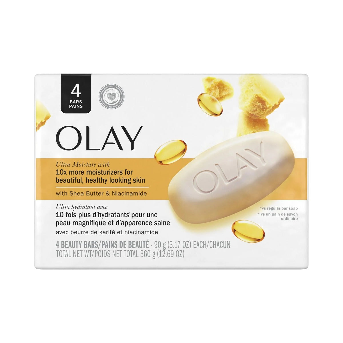 Olay Ultra Moisture Shea Butter Beauty Bar 3.17 Oz (Pack of 12)