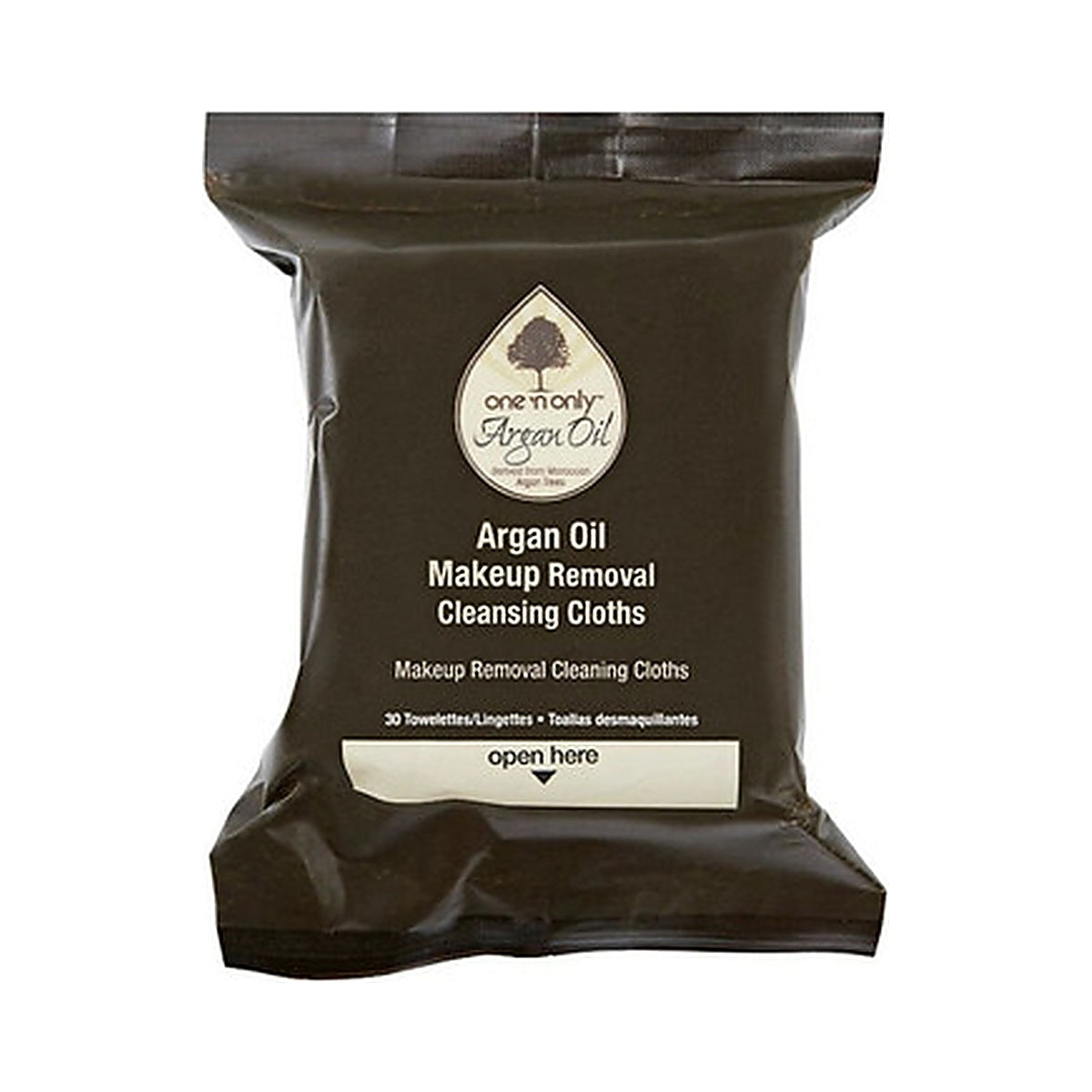 One N Only Argan Oil Skin Make-Up Removal Cloths 30 Ct (Pack of 12)