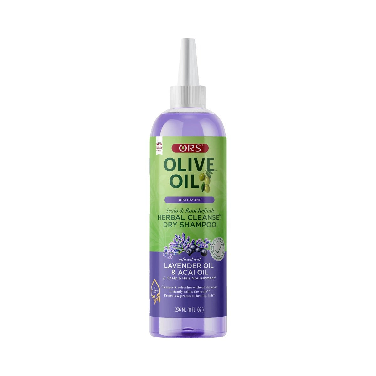 ORS Olive Oil Braidzone Herbal Cleanse Dry Shampoo 8 Oz (Pack of 12)