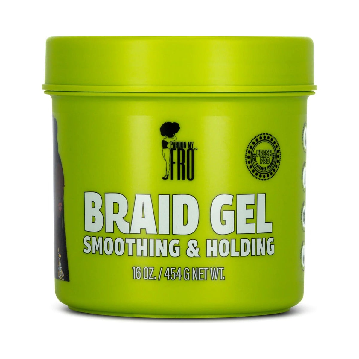 Pardon My Fro Smoothing & Holding Braid Gel 16 Oz (Pack of 12)