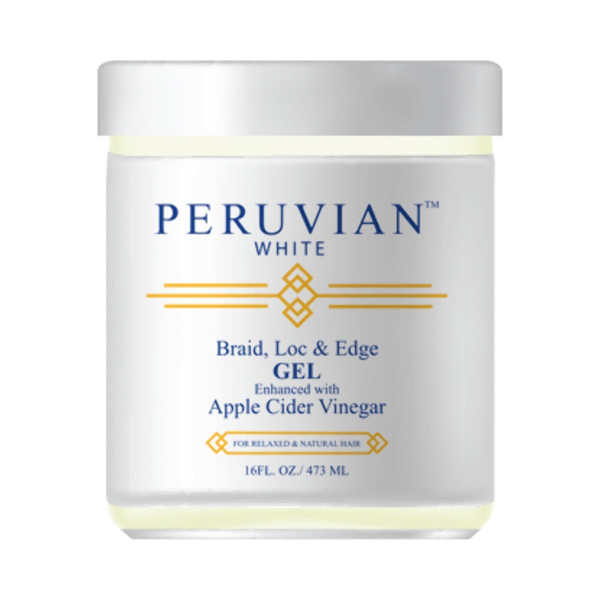 Peruvian White Braid & Edge Gel 16 Oz (Pack of 6)