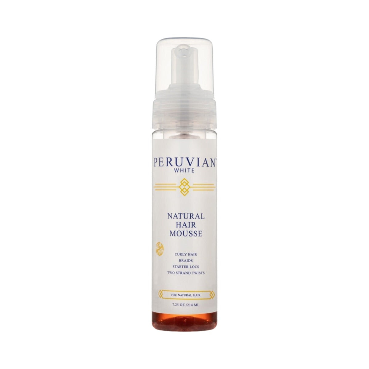 Peruvian White Natural Hair Mousse 7.25 Oz (Pack of 6)