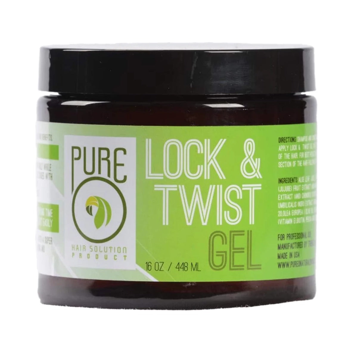 PureO Natural Lock & Twist Gel 8 Oz (Pack of 12)