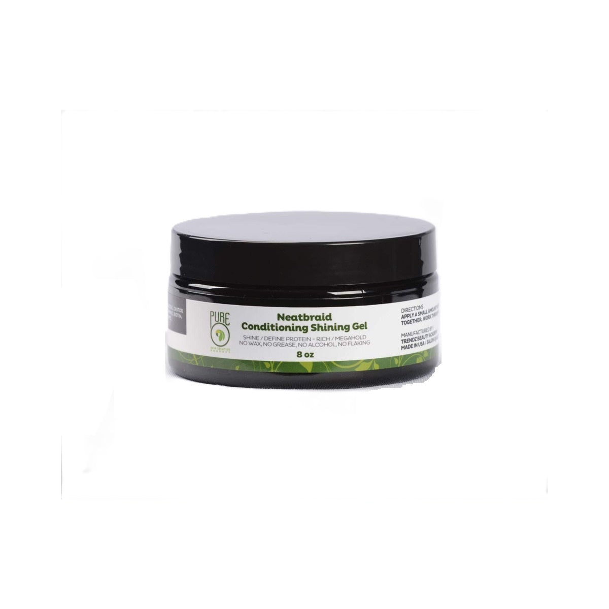 PureO Natural Neatbraid Conditioning Gel 8 Oz (Pack of 12)