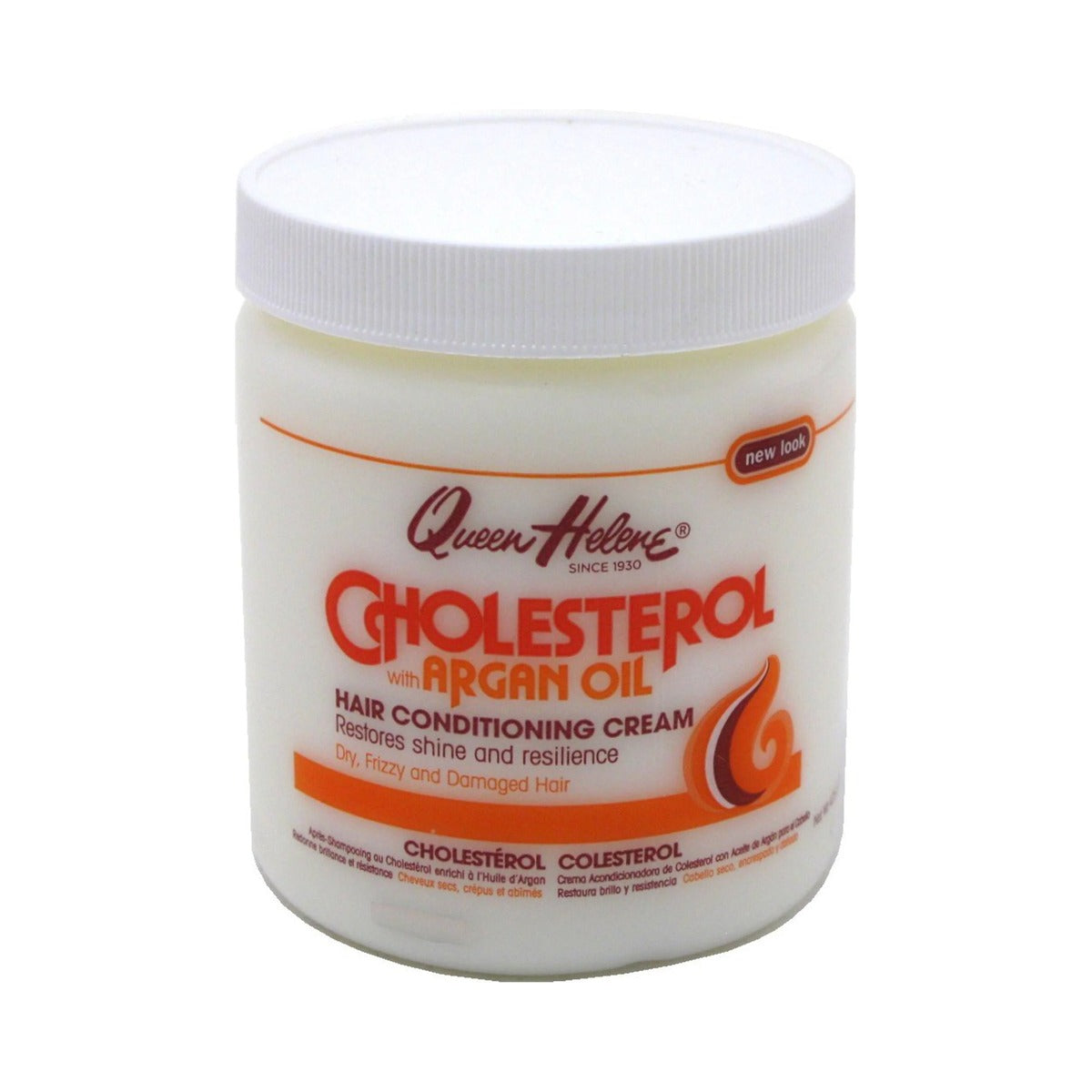 Queen Helene Cholesterol Hair Creme Argan Oil 15 Oz (Pack of 6)