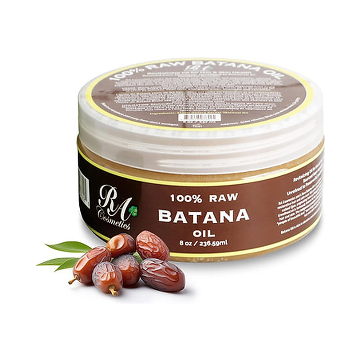RA Cosmetics 100% Batana Oil 8 Oz (Pack of 12)
