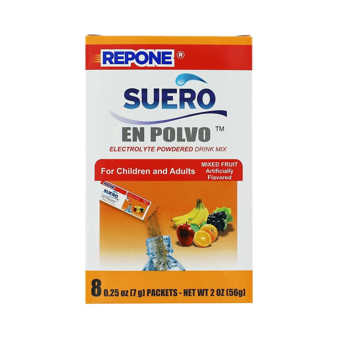 Suero Repone Electrolyte Powder Drink Mix 0.25 Oz (Pack of 24)