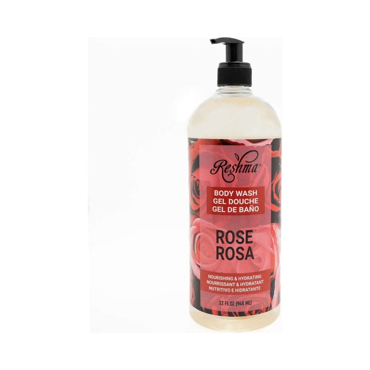 Reshma Beauty Rose Body Wash 32 Oz (Pack of 12)
