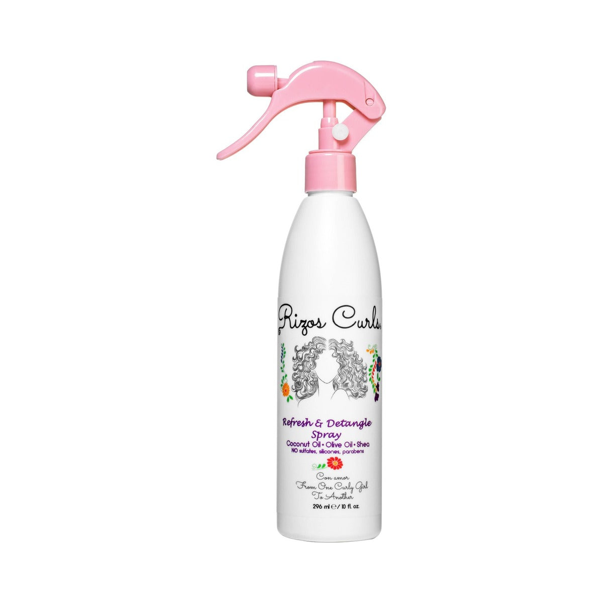 Rizos Curls Refresh & Detangle Spray 10 Oz (Pack of 12)