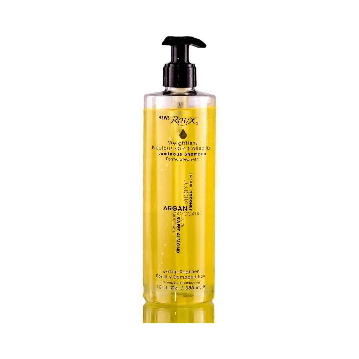 Roux Weightless Precious Oils Luminous Shampoo 12 Oz (Pack of 12)