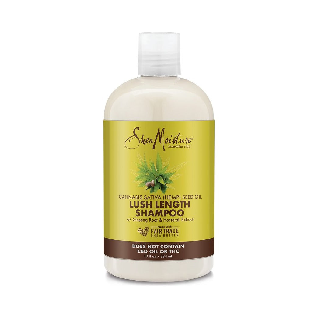 SheaMoisture Cannabis Seed Oil Lush Length Shampoo 13 Oz (Pack of 4)