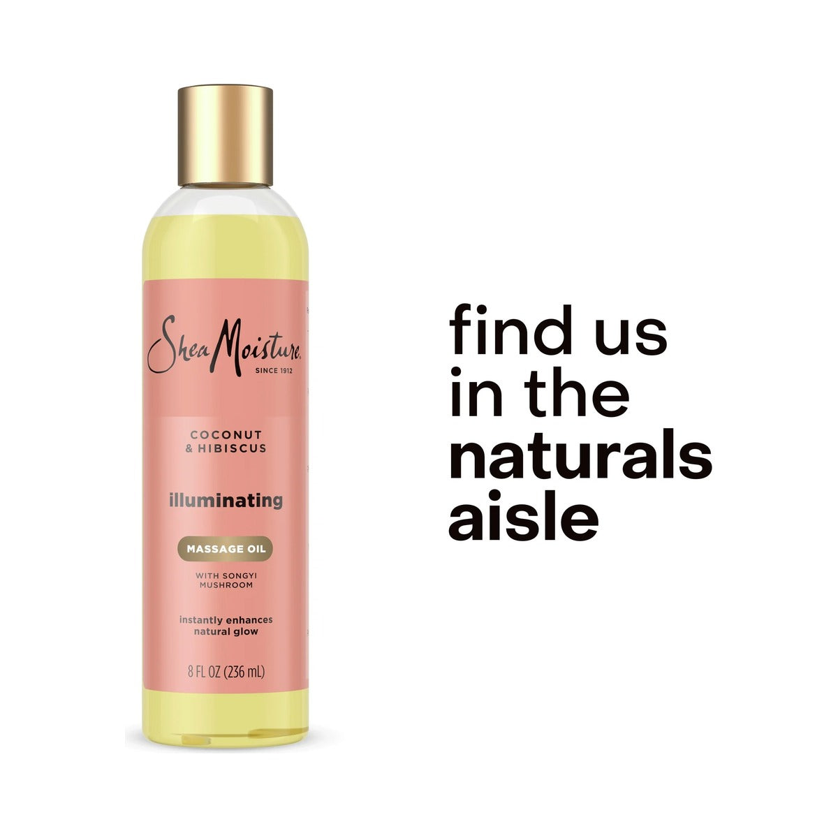 SheaMoisture Coconut & Hibiscus Bath Body Oil 8 Oz (Pack of 24)
