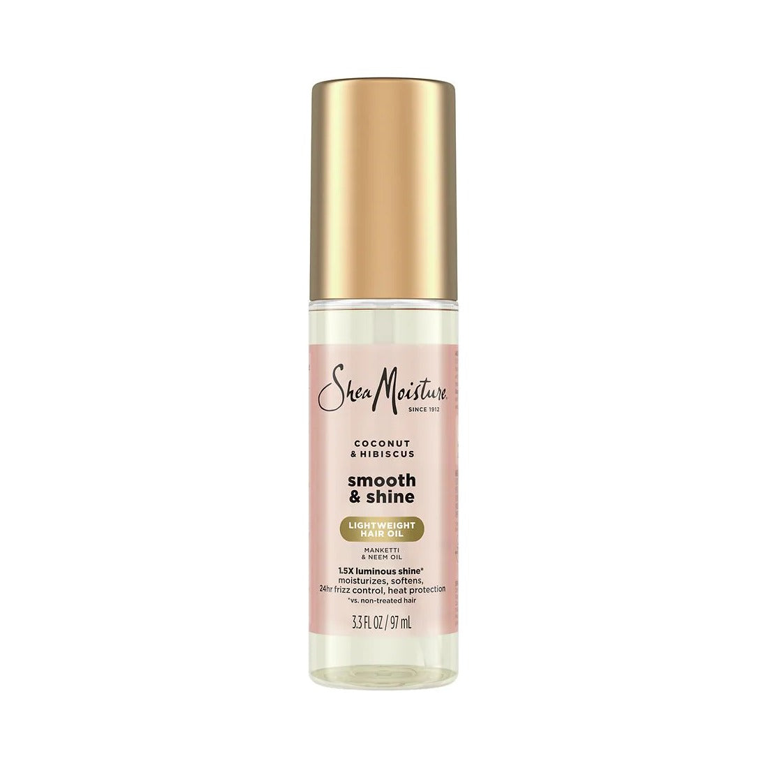 SheaMoisture Coconut & Hibiscus Smooth + Shine Oil 3.3 Oz (Pack of 6)