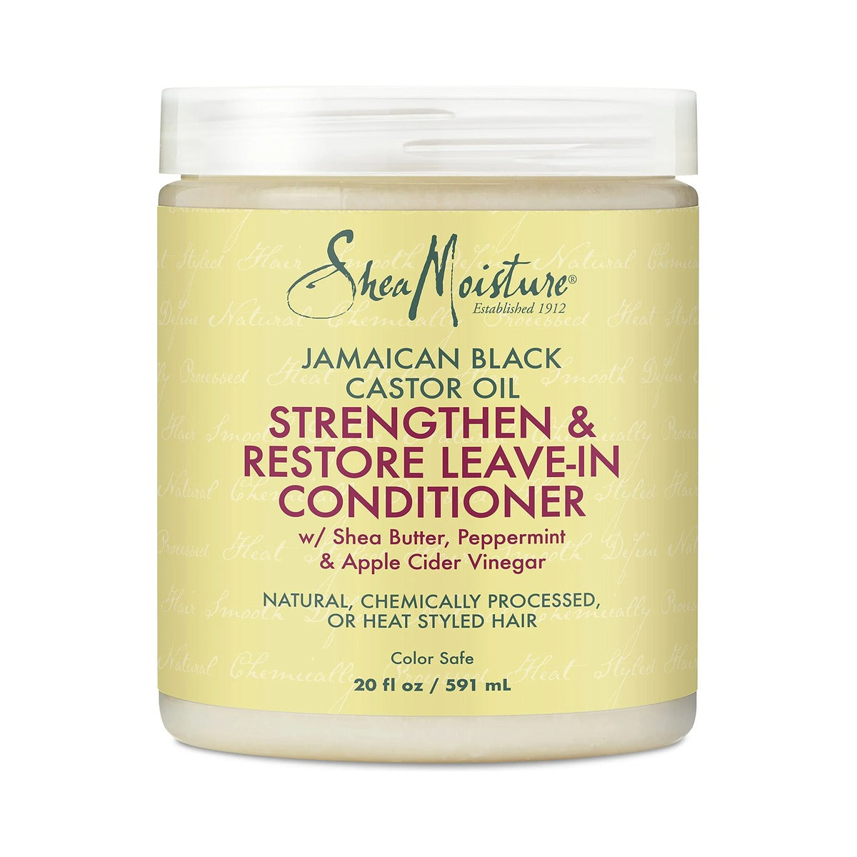 SheaMoisture Leave In Conditioner Jamaican Black Castor Oil 20 Oz (Pack of 12)