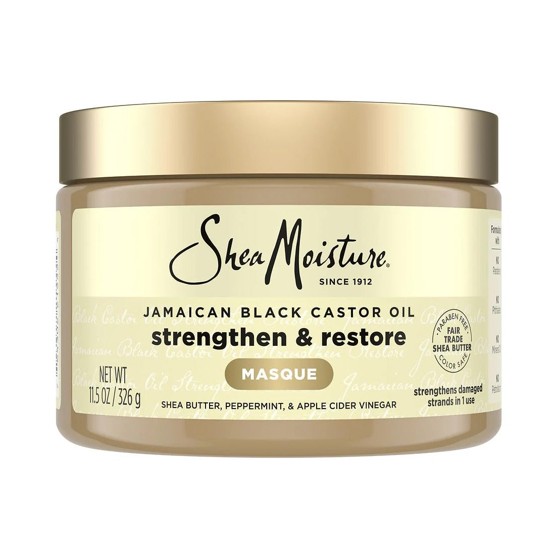 SheaMoisture Jamaican Black Castor Oil Masque 11.5 Oz (Pack of 12)