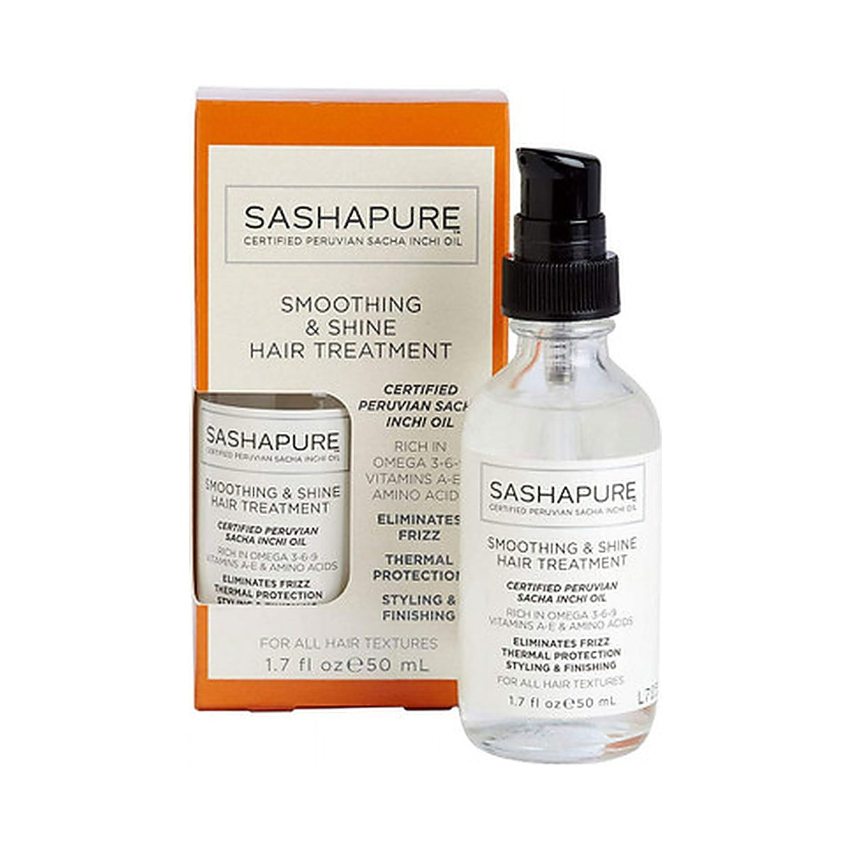 Sashapure Smoothing & Shine Hair Treatment 1.7 Oz (Pack of 6)