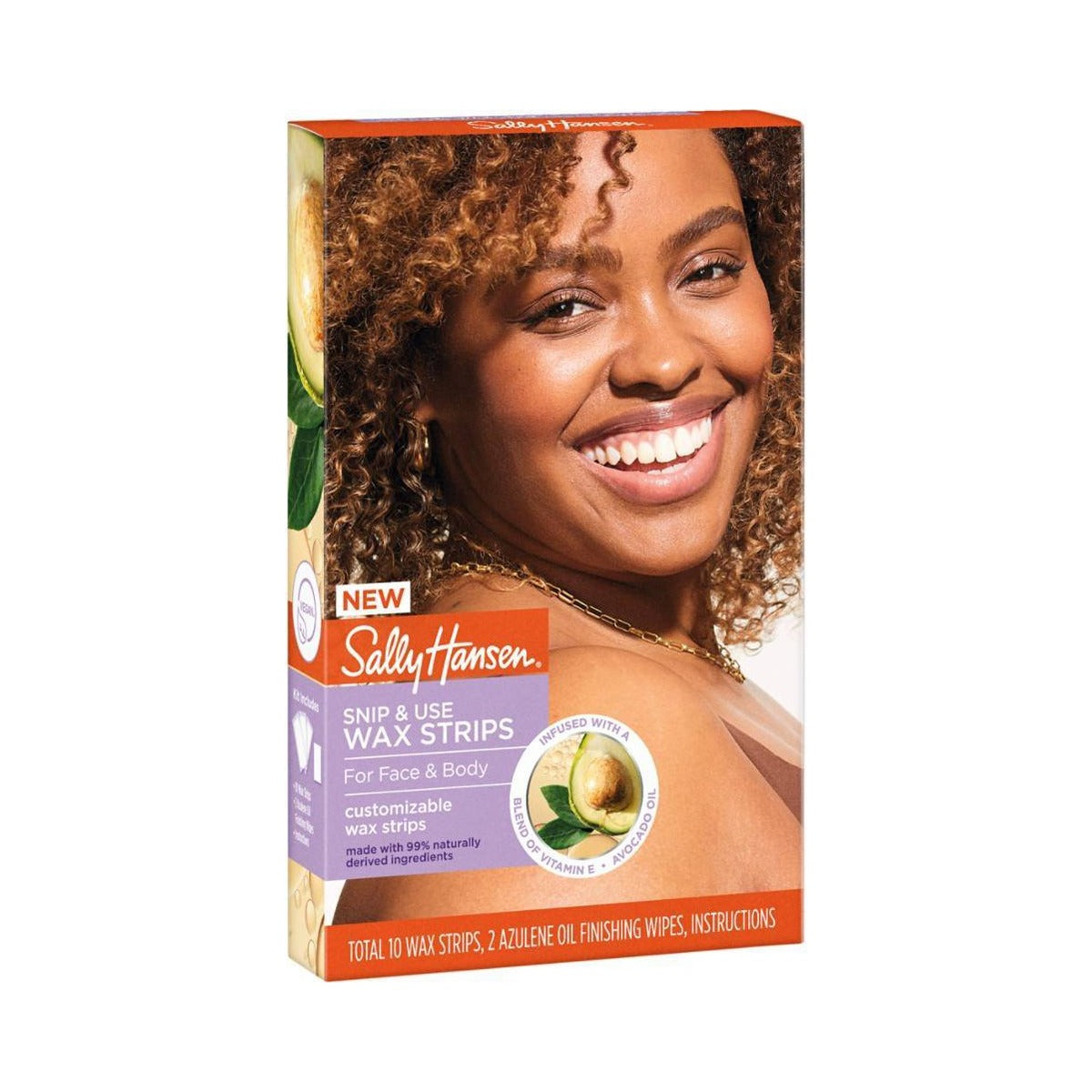Sally Hansen Snip & Use Wax Strips 10ct (Pack of 48)